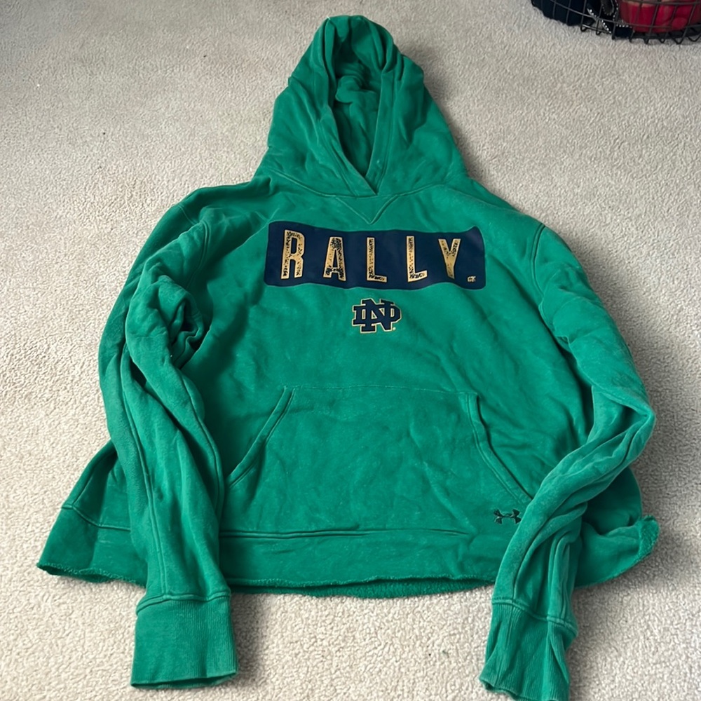 Notre Dame limited-edition green Rally hoodie from Under Armour